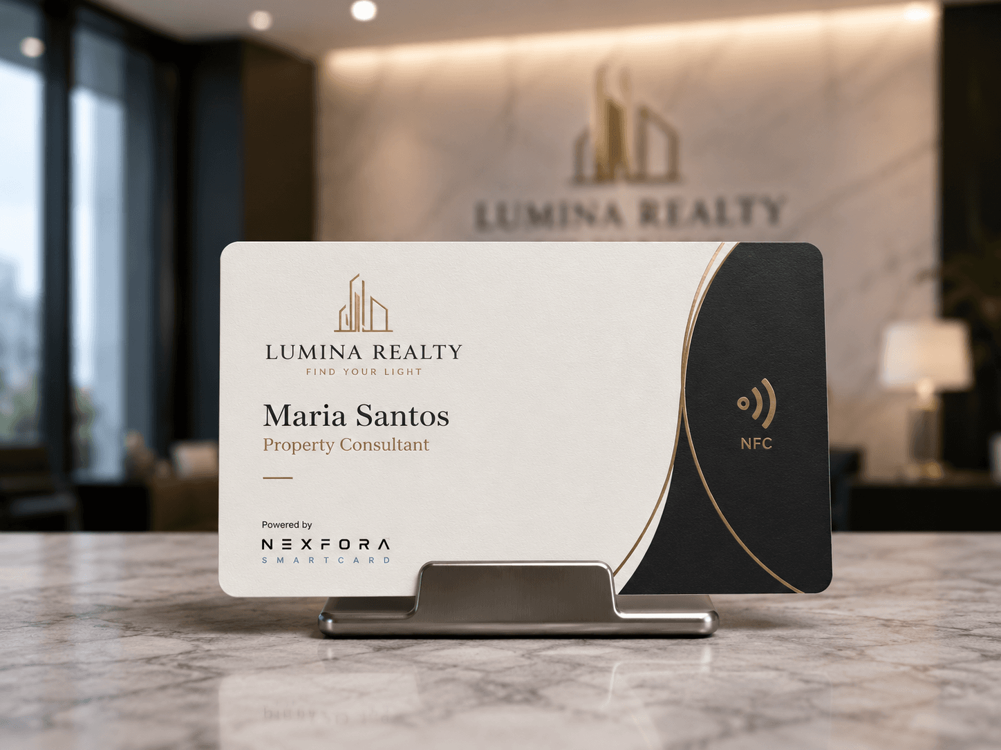 Lumina Realty conceptual NEXFORA SmartCard design